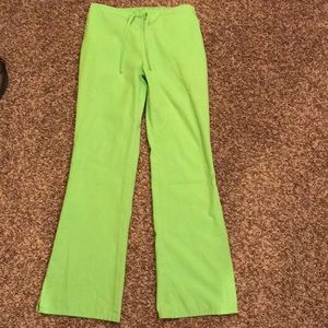 Cherokee scrub bottoms lime green XXS